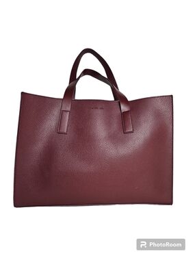 Rachel Zoe Arialith Burgandy Vegan Leather Everyday Tote Bag